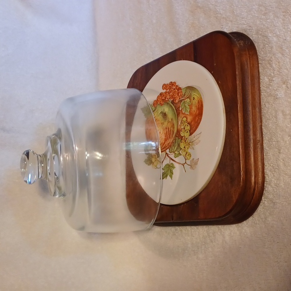 Vintage cheese keeper kitchen serving storage